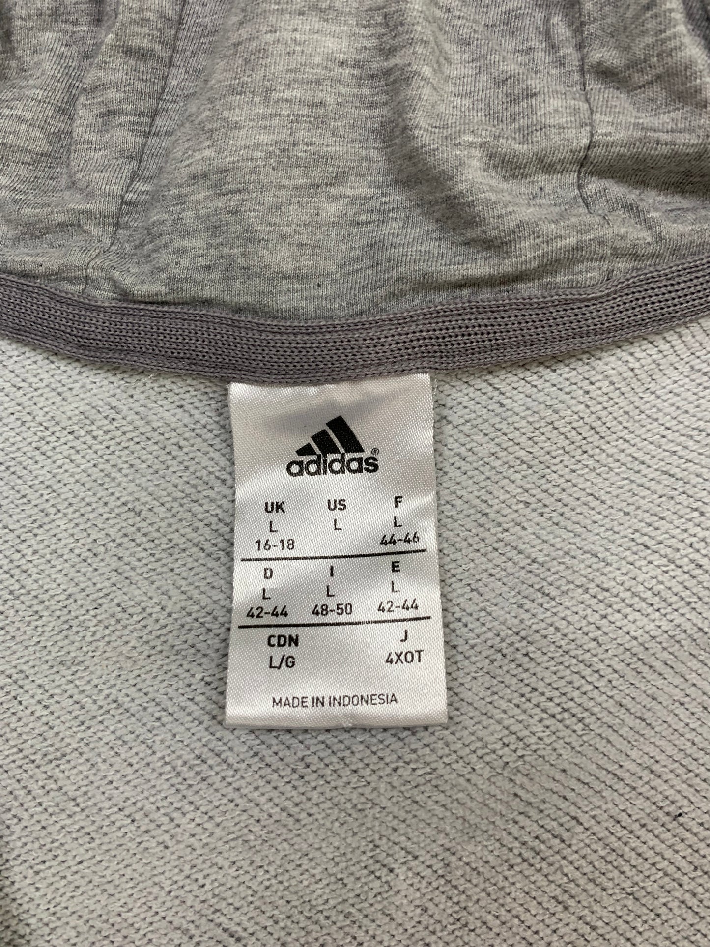 Adidas Vintage Zip Hoodie L - MonkeysVintage