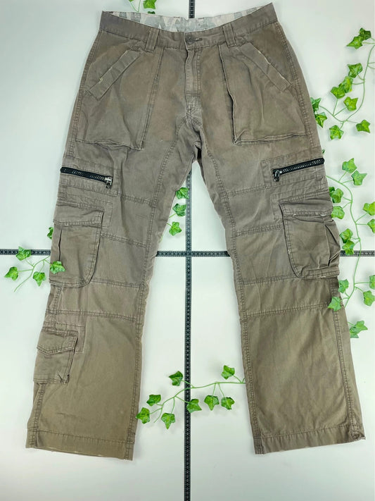 Vintage Baggy Y2K Baggy Cargo Hose W34 L32 - MonkeysVintage