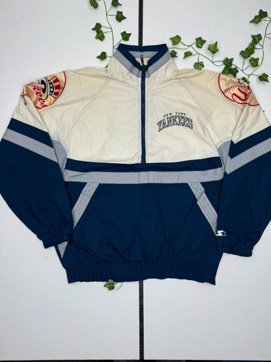 Starter MLB New York Yankees Vintage Windbreaker XL - MonkeysVintage