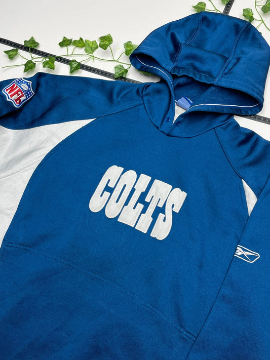 NFL Reebok Colts Vintage Hoodie L - MonkeysVintage