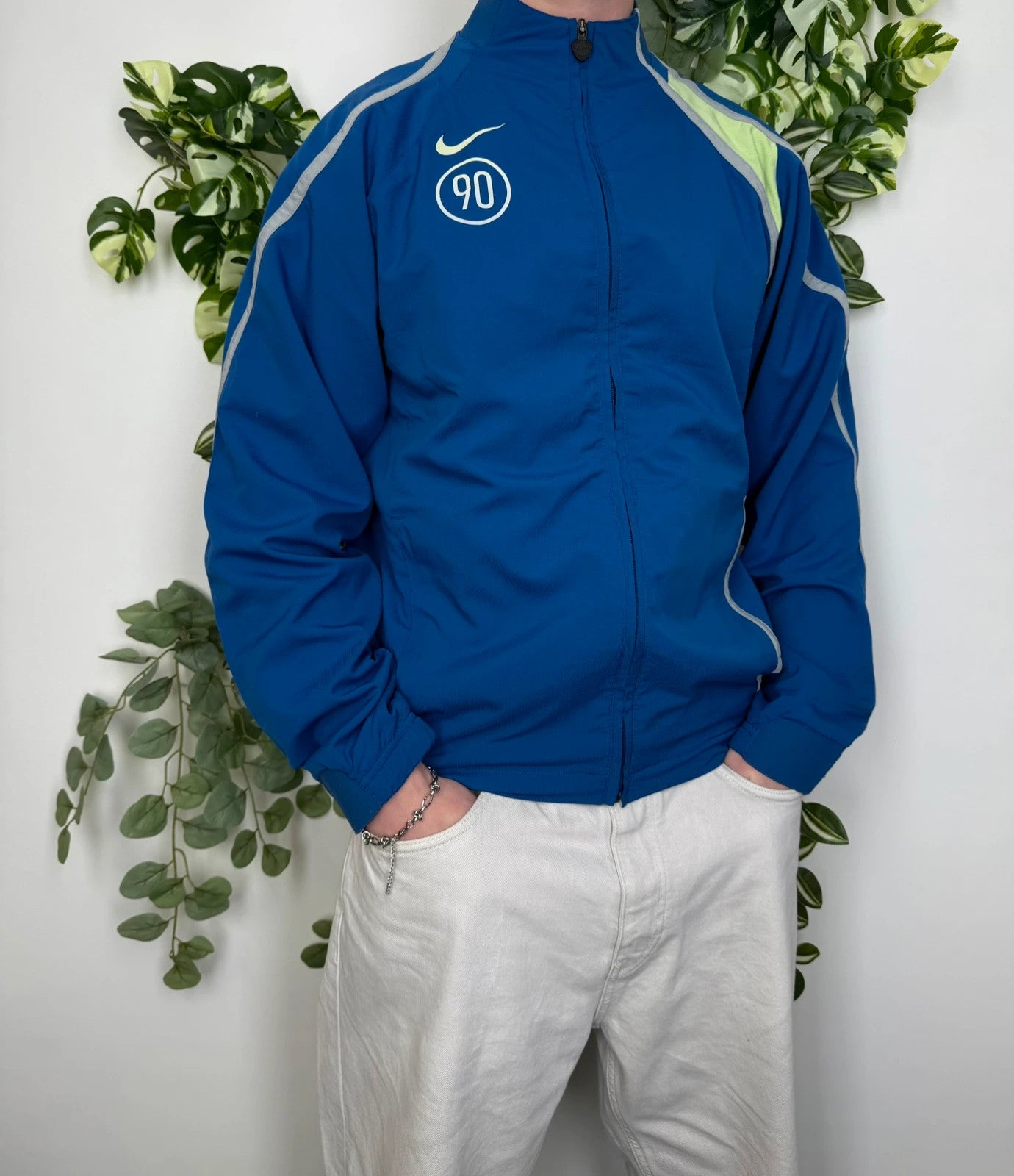 Nike 90 Vintage Windbreaker Jacke L - MonkeysVintage