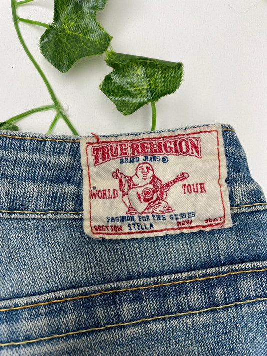 True Religion Vintage Low Waist Jeans W27 - MonkeysVintage