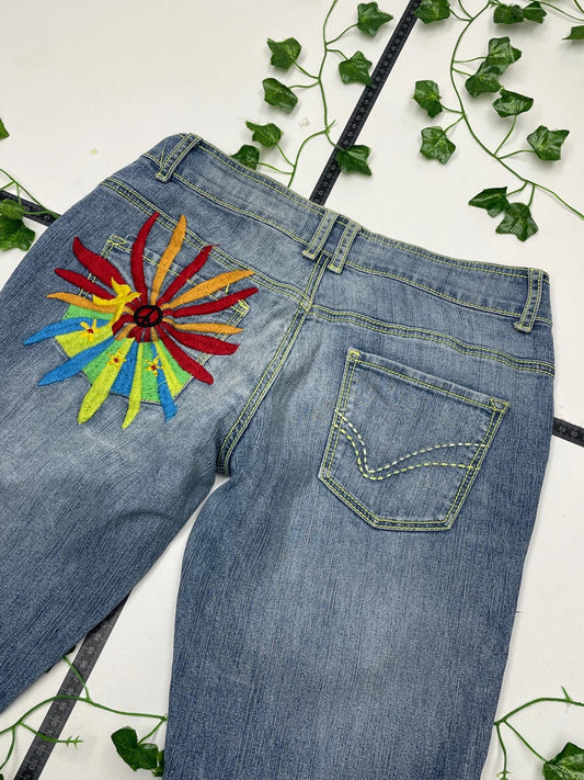 Vanilla California Vintage Low Waist Flared Jeans M - MonkeysVintage