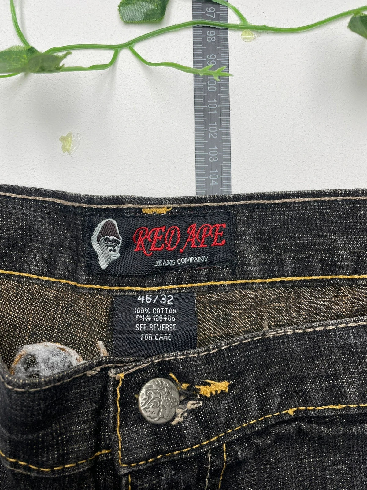 Red Ape Vintage Baggy Hip Hop Jeans Hose W46 L32 - MonkeysVintage