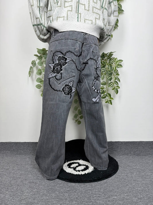 Vintage Baggy Hip-Hop Y2K Tiger Jeans Hose W44 L32 - MonkeysVintage