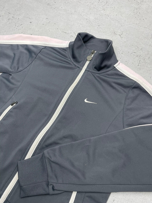 Nike Vintage Trackjacket Zipper Grau S - MonkeysVintage