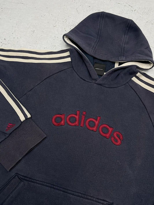 Adidas Vintage Y2K Hoodie Pullover Blau M - MonkeysVintage