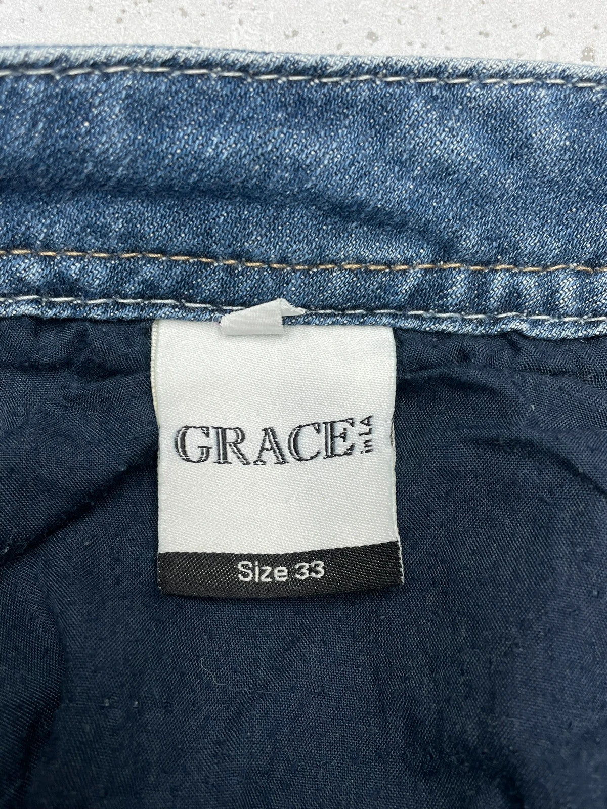 Grace LA Vintage Low Waist Y2K Baggy Jeans L - MonkeysVintage