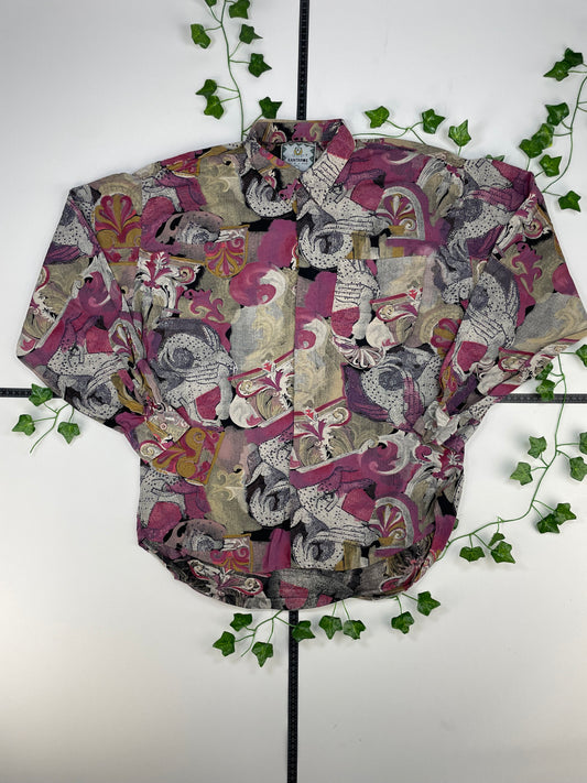 Vintage langarm Hemd M - MonkeysVintage