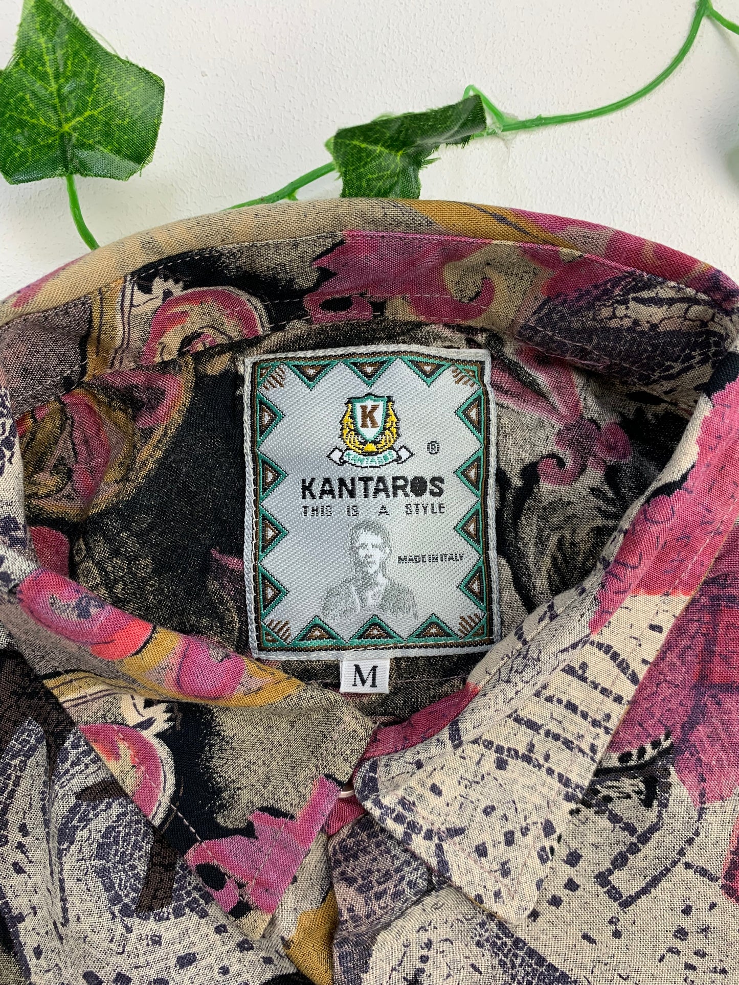 Vintage langarm Hemd M - MonkeysVintage