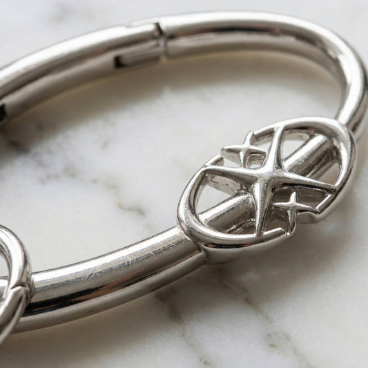"Drip Star" Silber Karabiner mit Stern Design Star Charm Streetwear Anhänger