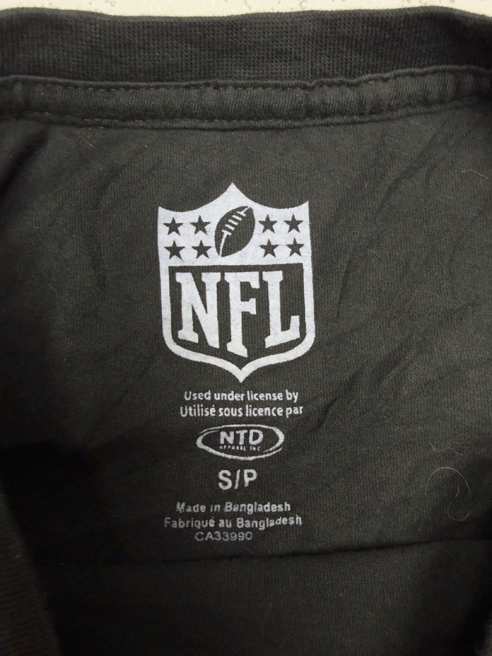 NFL Philadelphia Eagles T-Shirt schwarz Etikett Größe S