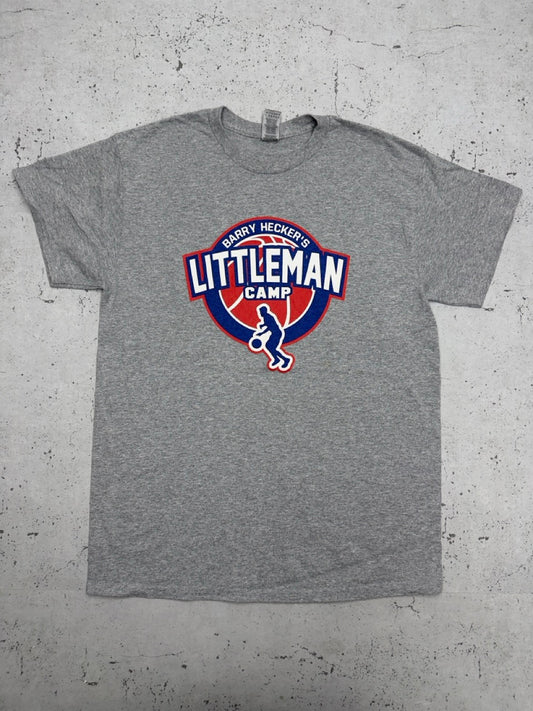Littleman Camp Basketball T-Shirt grau meliert Vorderseite