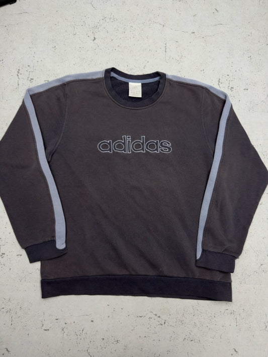 Adidas Sweatshirt dunkelbraun Vorderseite