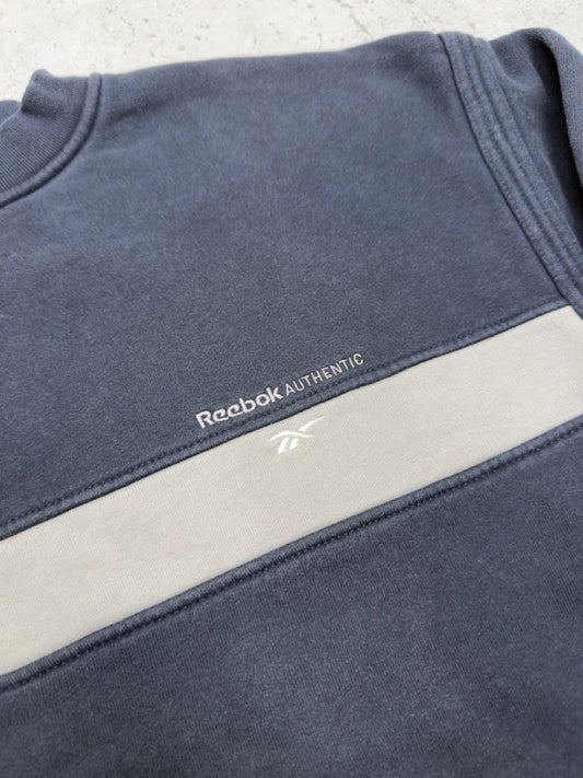 Reebok Sweatshirt blau grau Rückseite