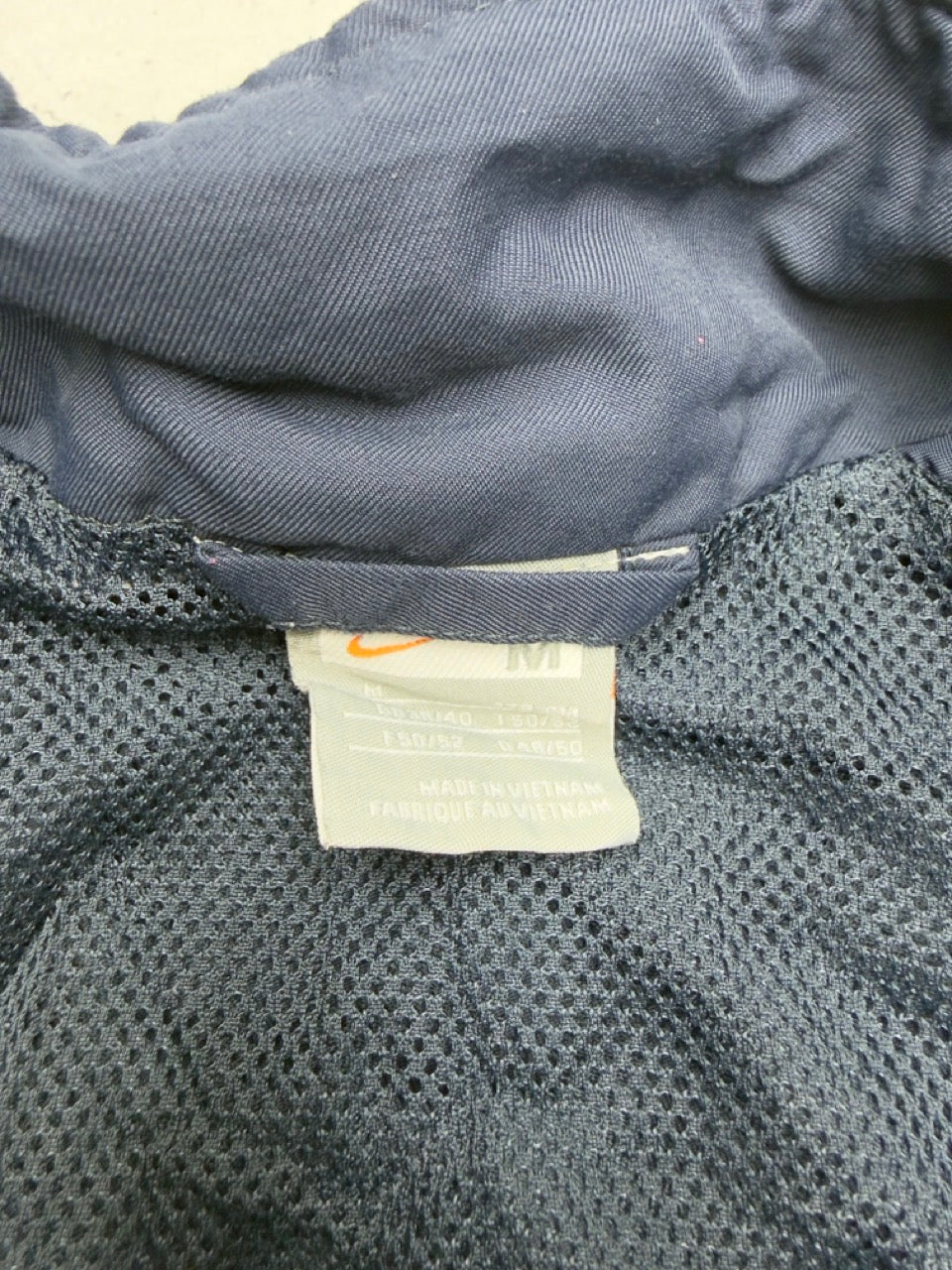 Nike Trainingsjacke blau creme Detail
