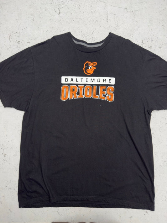 MLB T-Shirt schwarz orange Vorderseite