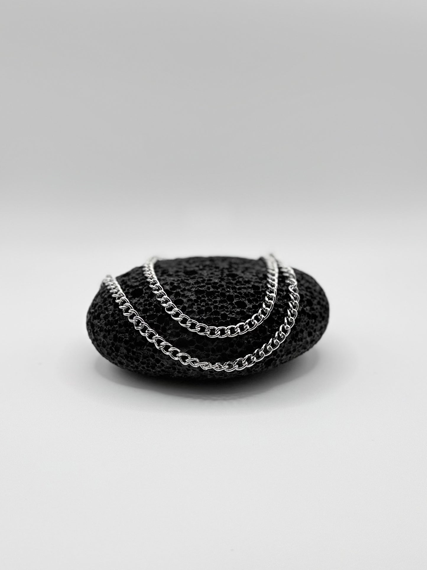 "Two-Layer" silber Hosenkette Streetwear Y2K Schmuck Fashion Accesoires