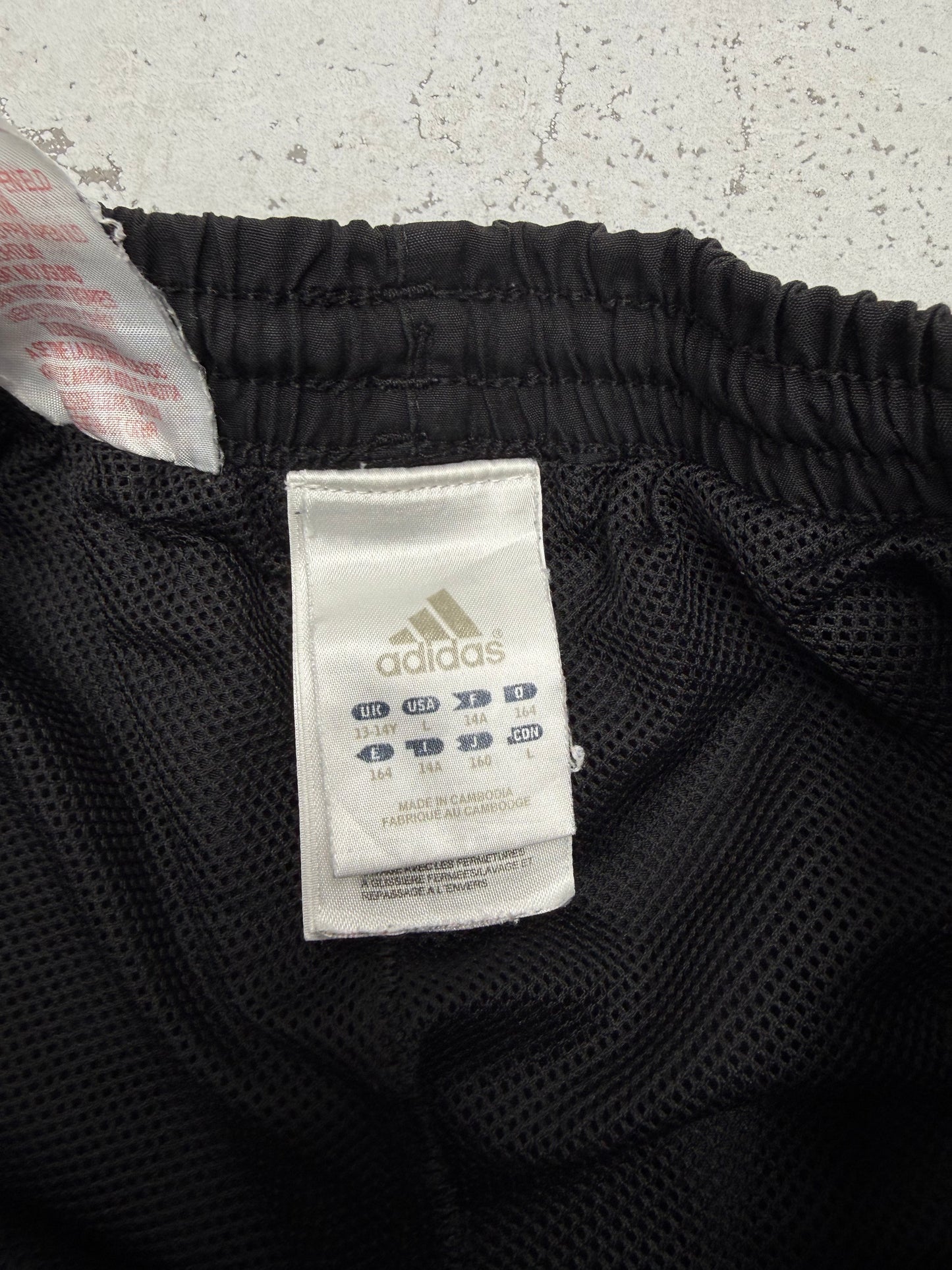 Adidas vintage Trackpants Jogger Jogginghose streetwear baggy Fit schwarz S