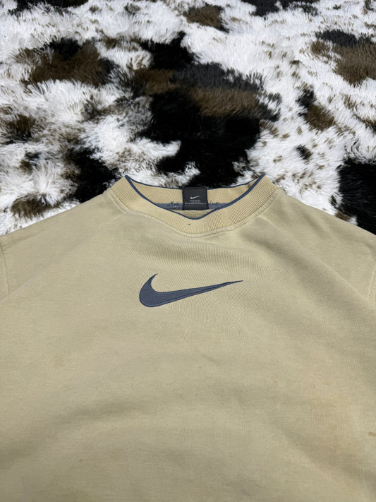 Nike vintage Big Logo Swoosh embroidered Sweatshirt Sweater S