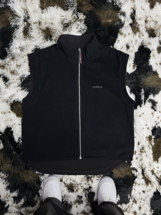 Adidas vintage oversized Weste Wendejacke 2in1 Fleece Shell Jacke M