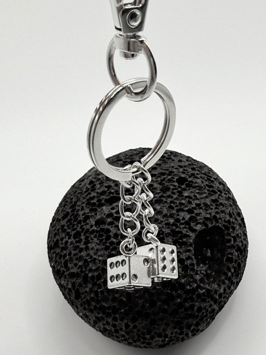 "Lucky Dice" silber Anhänger mit doppeltem Würfel-Design