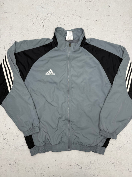 adidas vintage Trainingsjacke Windbreaker grau L