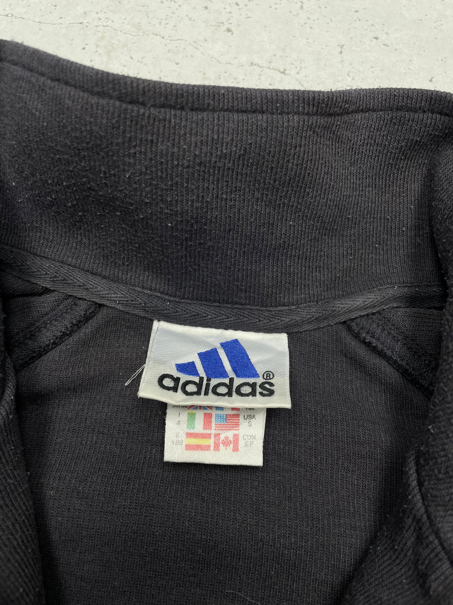 Adidas Vintage Zip Sweatshirt S - MonkeysVintage
