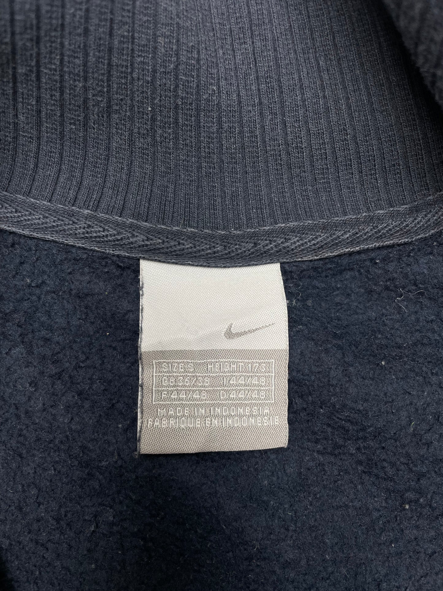 Nike Soccer Vintage Zipper Sweatshirt Blau S - MonkeysVintage