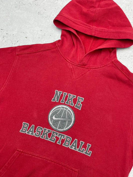 Nike Basketball Vintage Hoodie Rot S - MonkeysVintage