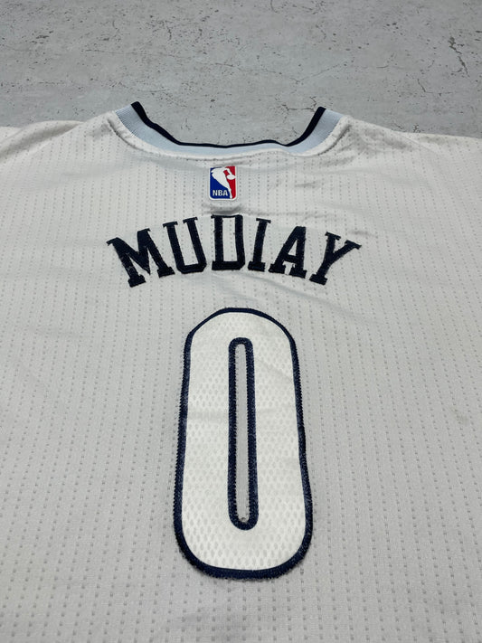 Adidas Denver Nuggets Mudiay 0 Jersey Whitegold M - MonkeysVintage