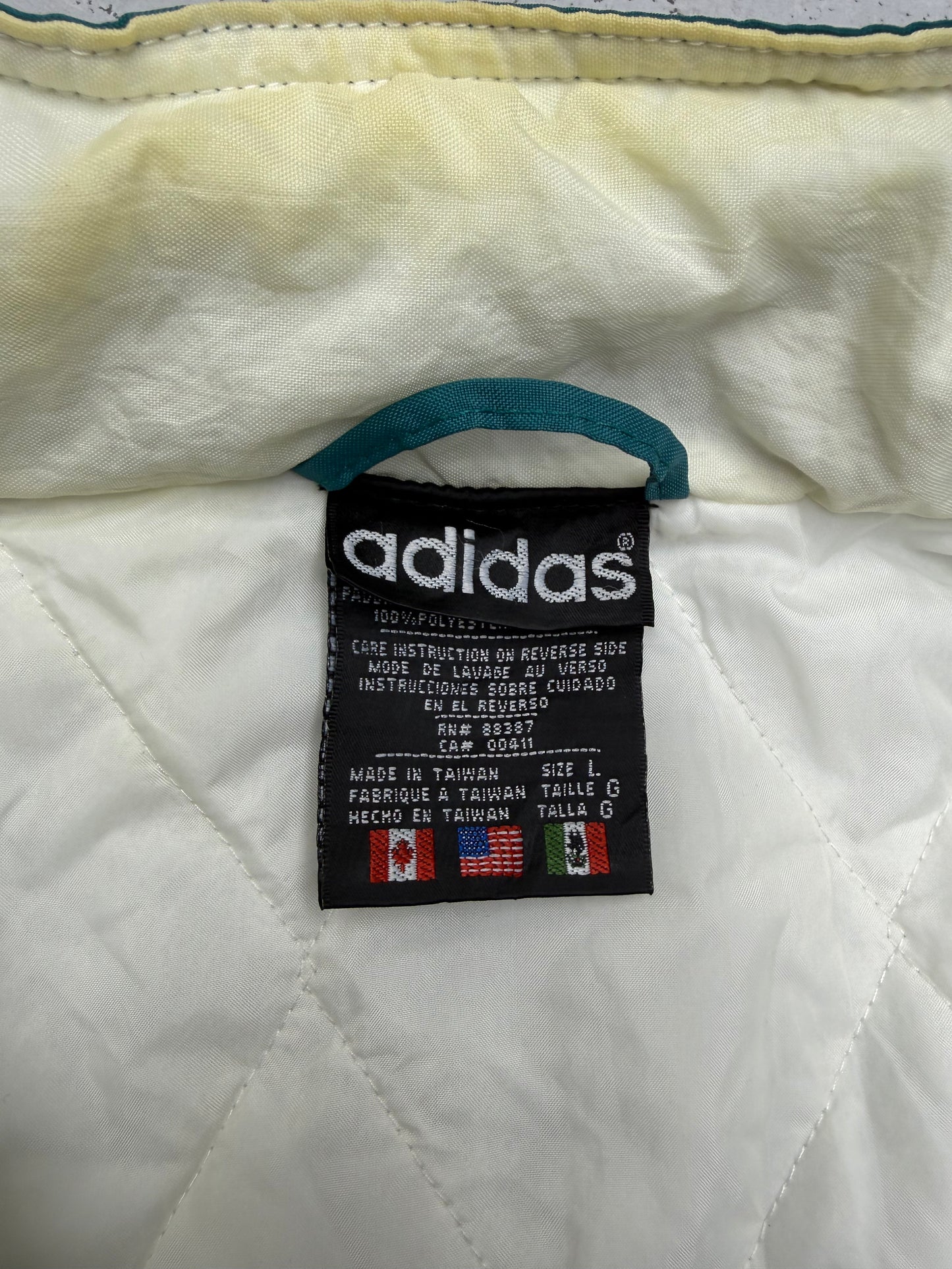 Adidas vintage oversized 2000er Jacke Sweatshirt padded Jacket Skijacke L