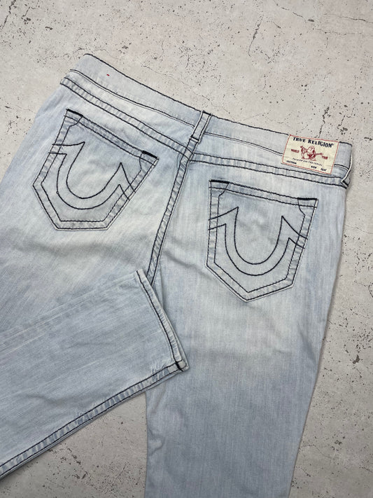 True Religion Rocco Vintage Jeans Straight Leg Fit W42 L32 - MonkeysVintage