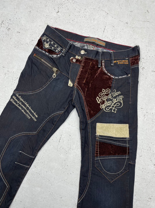 Wam Denim Vintage Patchwork Jeans W32 L32 - MonkeysVintage
