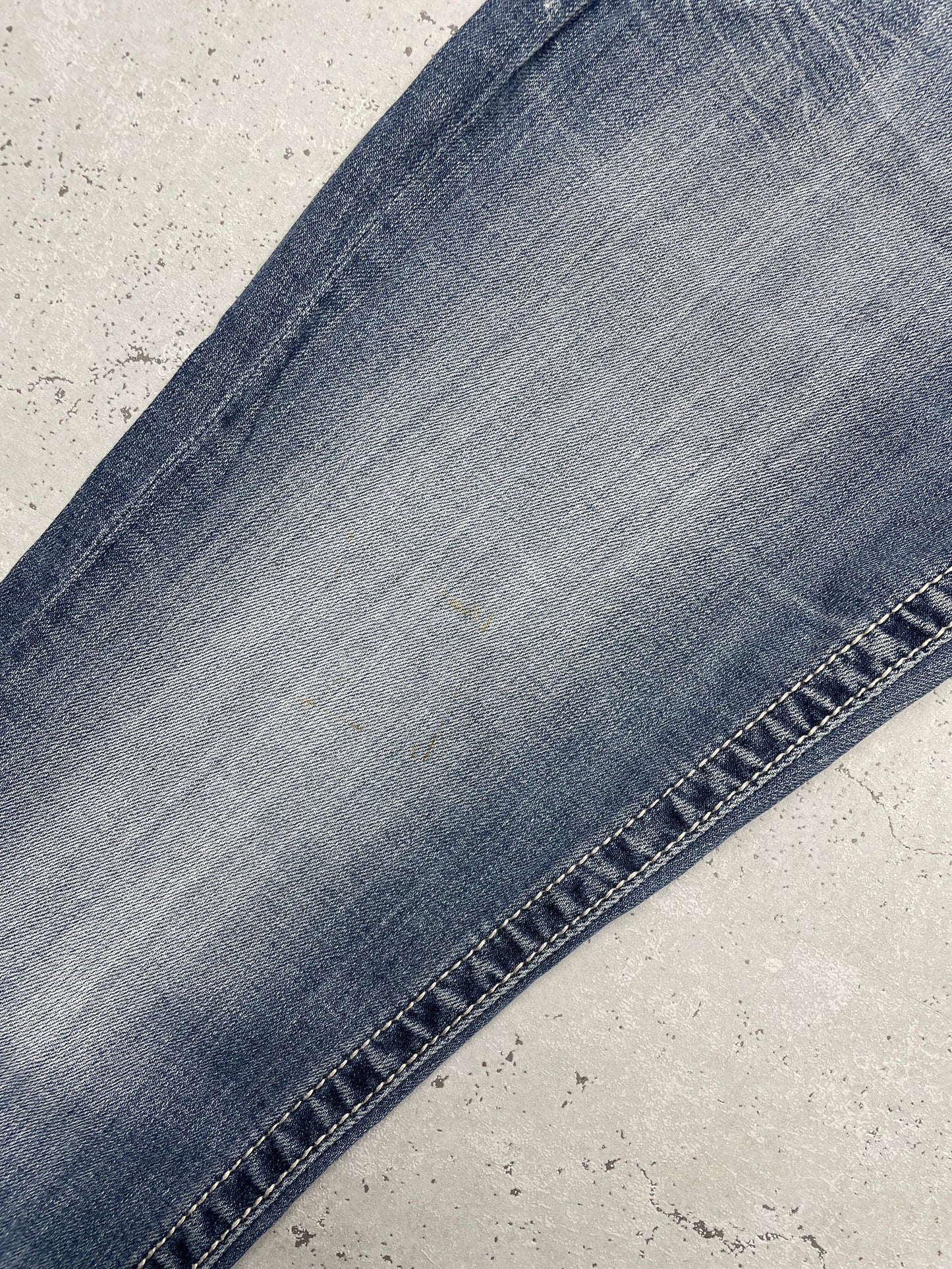 Miss Me Y2K Vintage Low Waist Baggy Jeans Blau M - MonkeysVintage