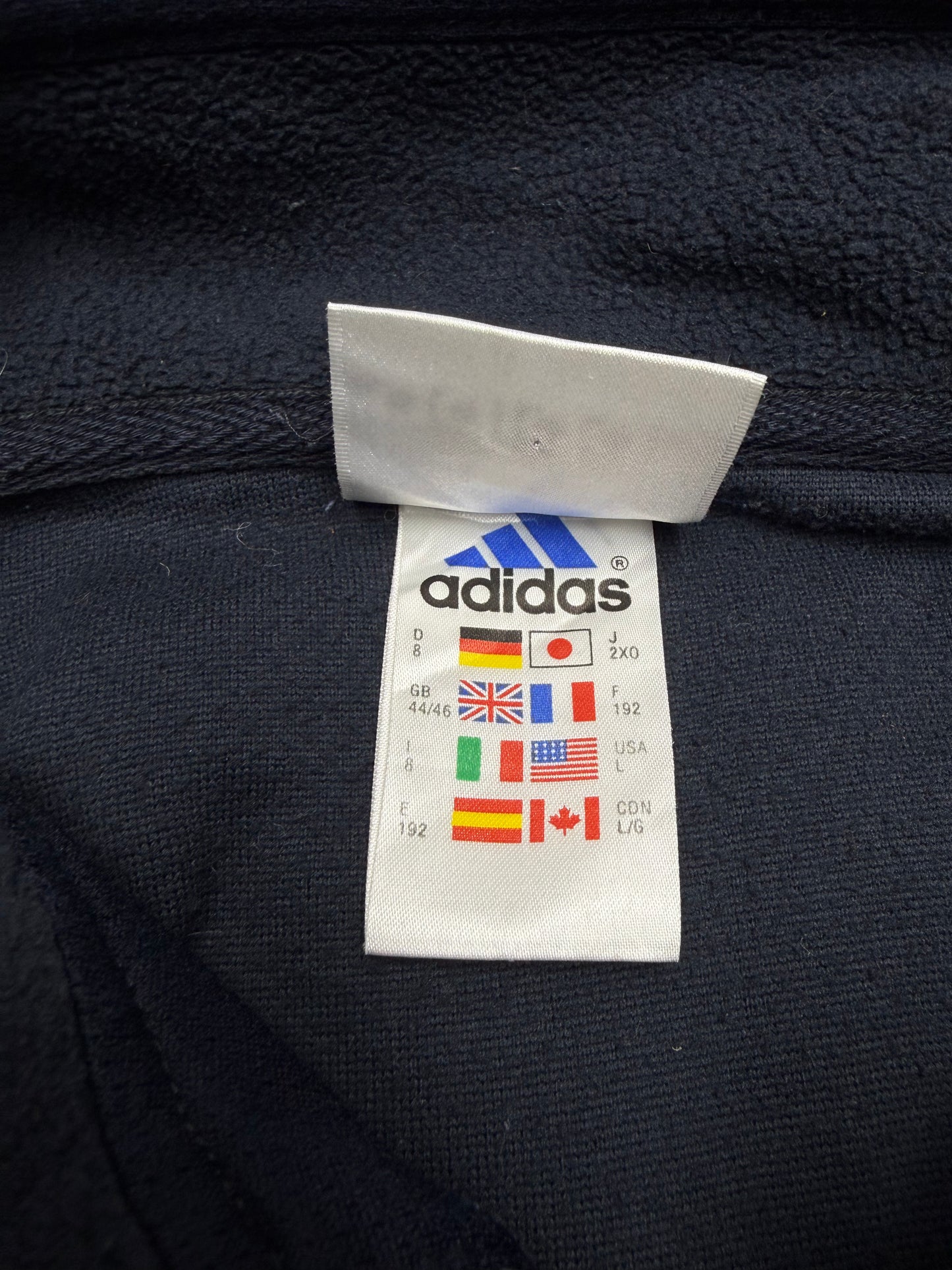 Adidas vintage Fleece Jacke Zipper L