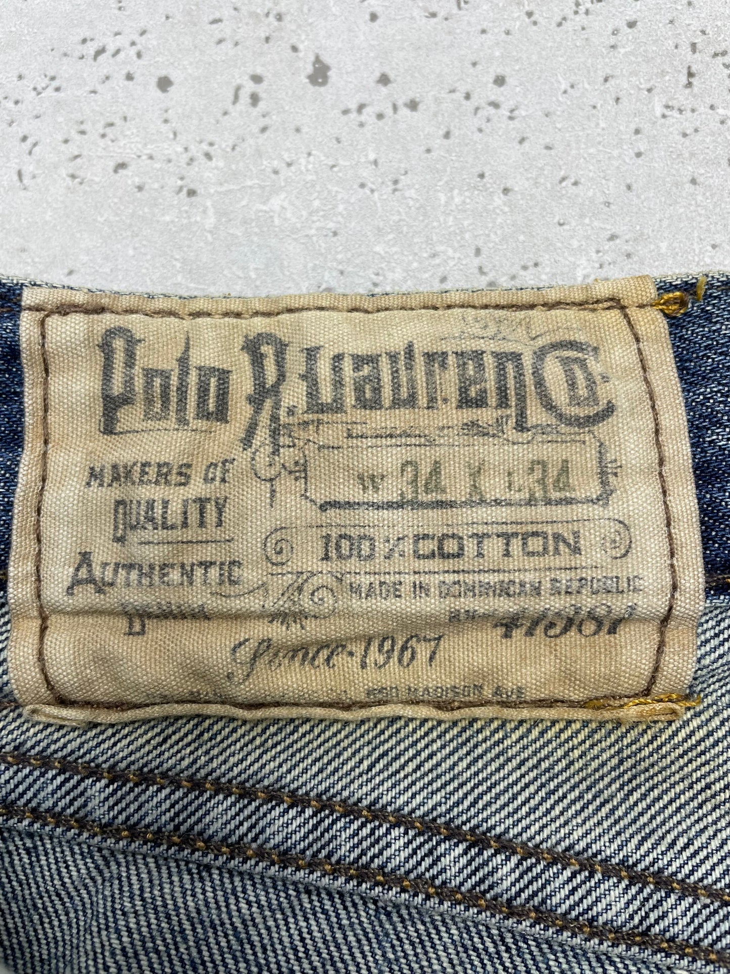 Polo Ralph Lauren Vintage Baggy Jeans Blau W34 L34 - MonkeysVintage