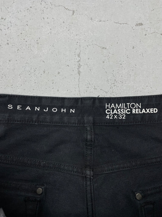 Sean John Vintage Baggy Jeans Schwarz W42 L32 - MonkeysVintage