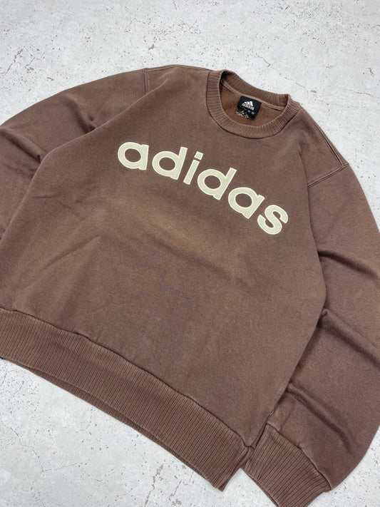 Adidas Y2K Vintage Spellout Sweatshirt embroidered S - MonkeysVintage