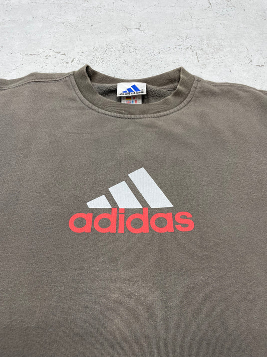 Adidas Vintage Y2K Sweatshirt grau XS - MonkeysVintage
