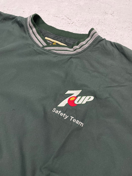 7Up Vintage Windbreaker Sweatshirt Grün XXL - MonkeysVintage