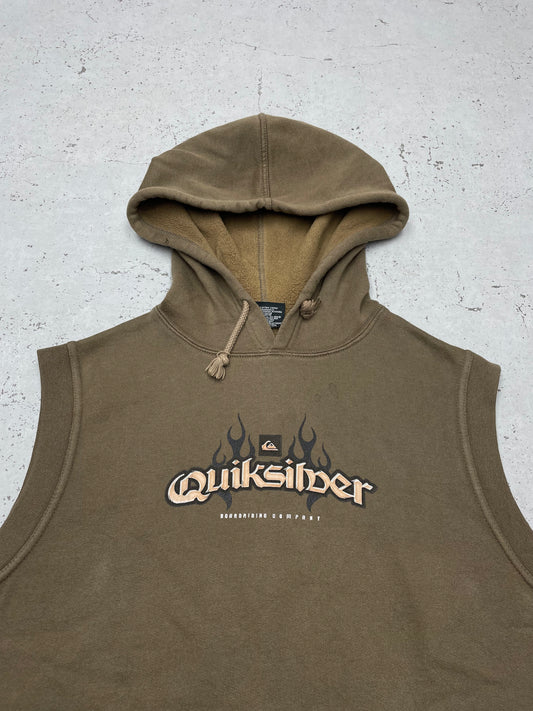 Quicksilver Vintage Weste Pullover khaki S - MonkeysVintage