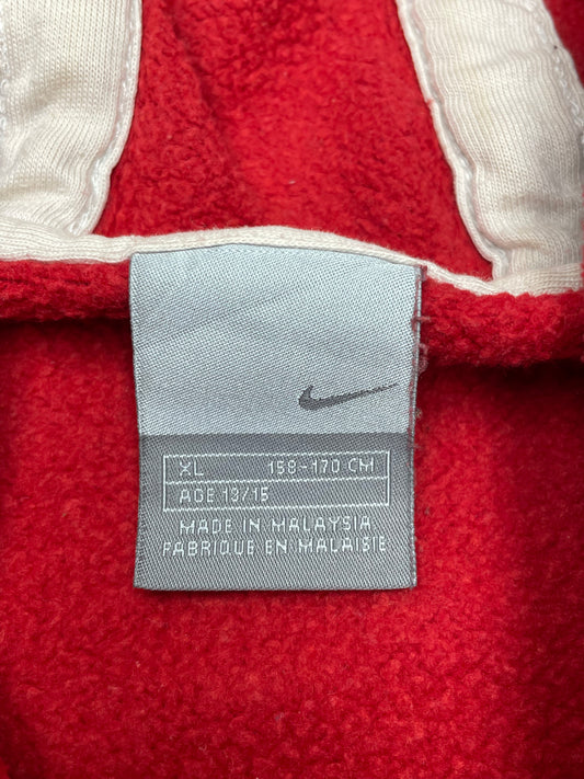 Nike Cortez VIntage Hoodie rot weiß M - MonkeysVintage