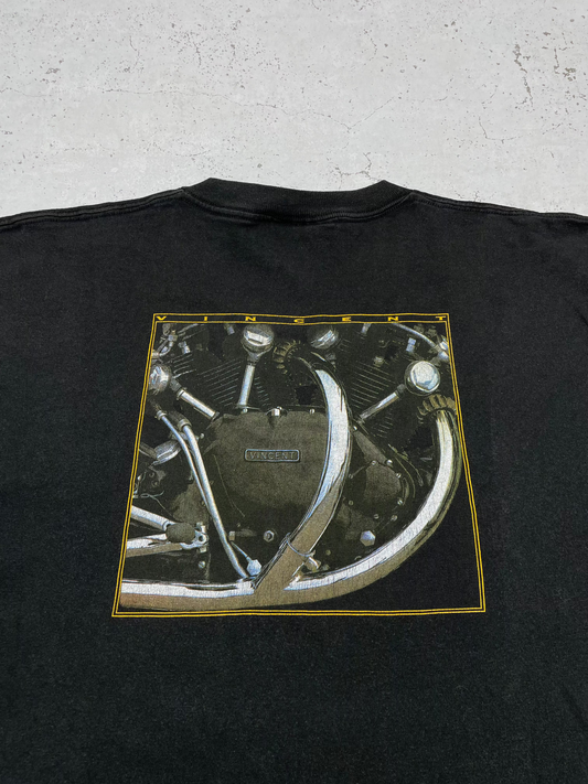 Lee Motors Vintage T-Shirt schwarz L - MonkeysVintage