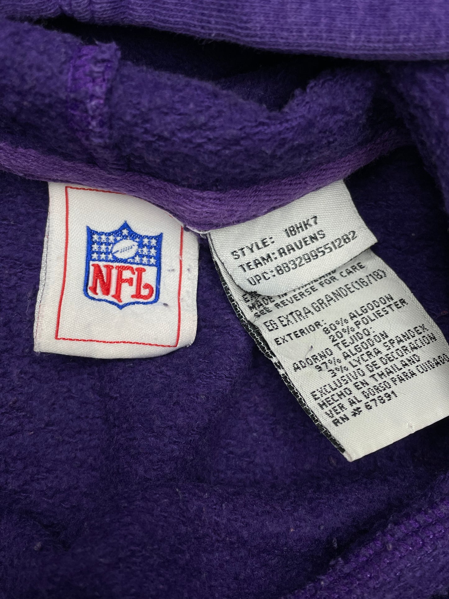 NFL Ravens Vintage Hoodie lila S - MonkeysVintage