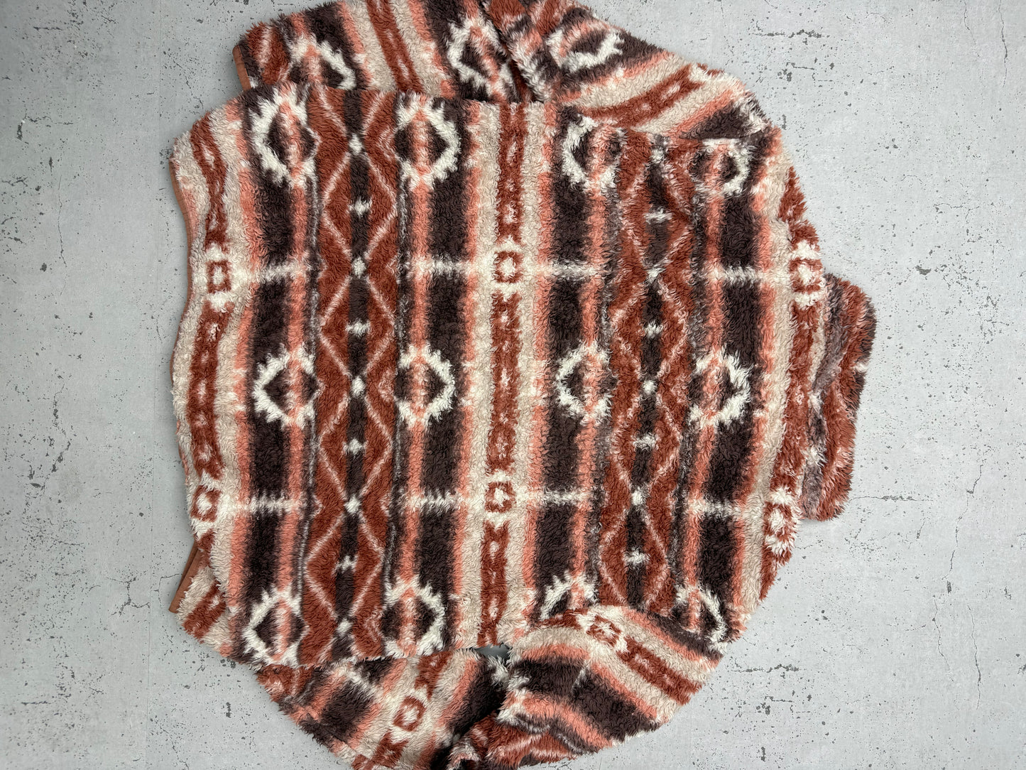 Aztec Teddy Fleece Halfzip braun – Foto 3