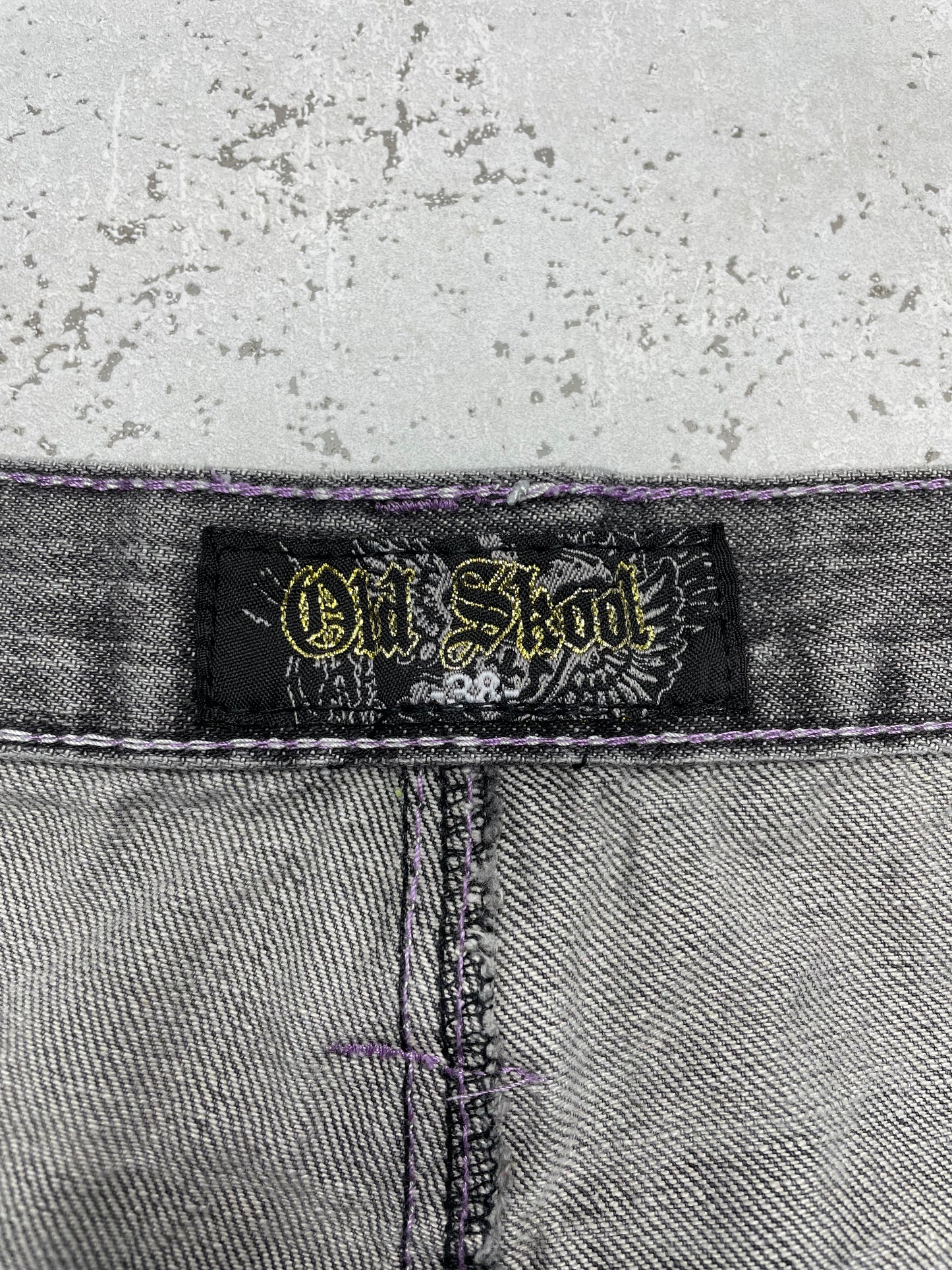 Old Skool Y2K Vintage Baggy Jeans grau W38 L34 - MonkeysVintage