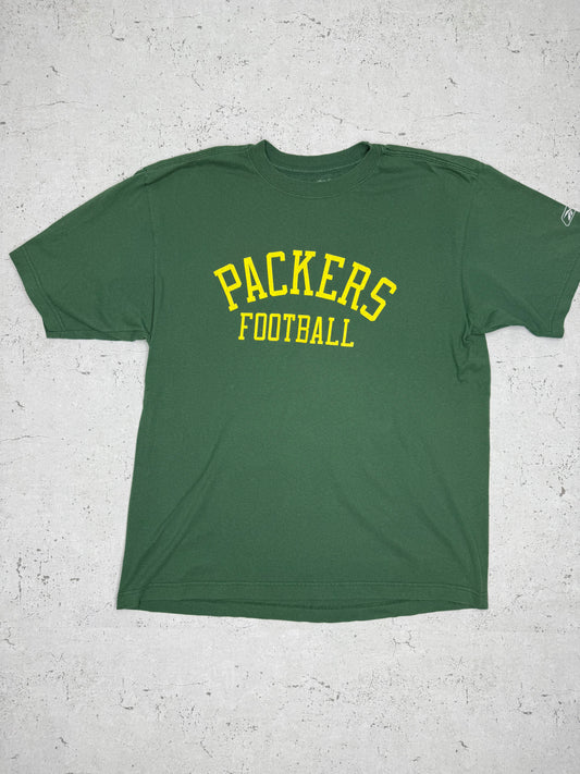 Reebok NFL Packers Football Vintage T-Shirt Grün L - MonkeysVintage