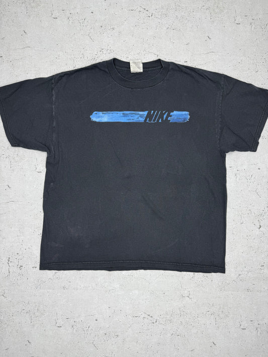 Nike Vintage Y2K T-Shirt Schwarz Blau L - MonkeysVintage