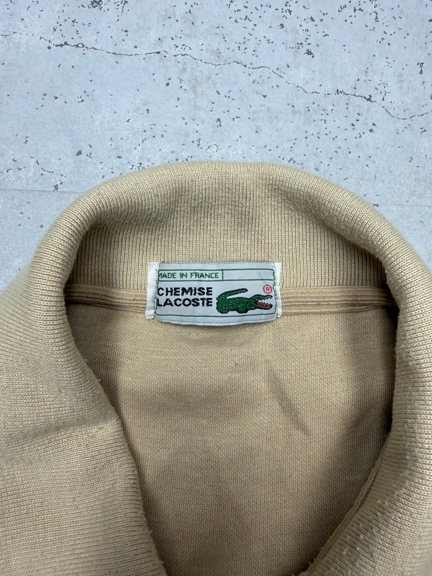 Lacoste Brusttasche Made in France Polo beige – Foto 4